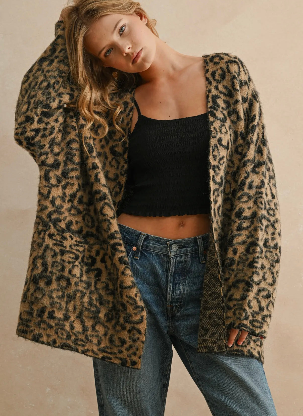 Leopard Oversized Cardigan