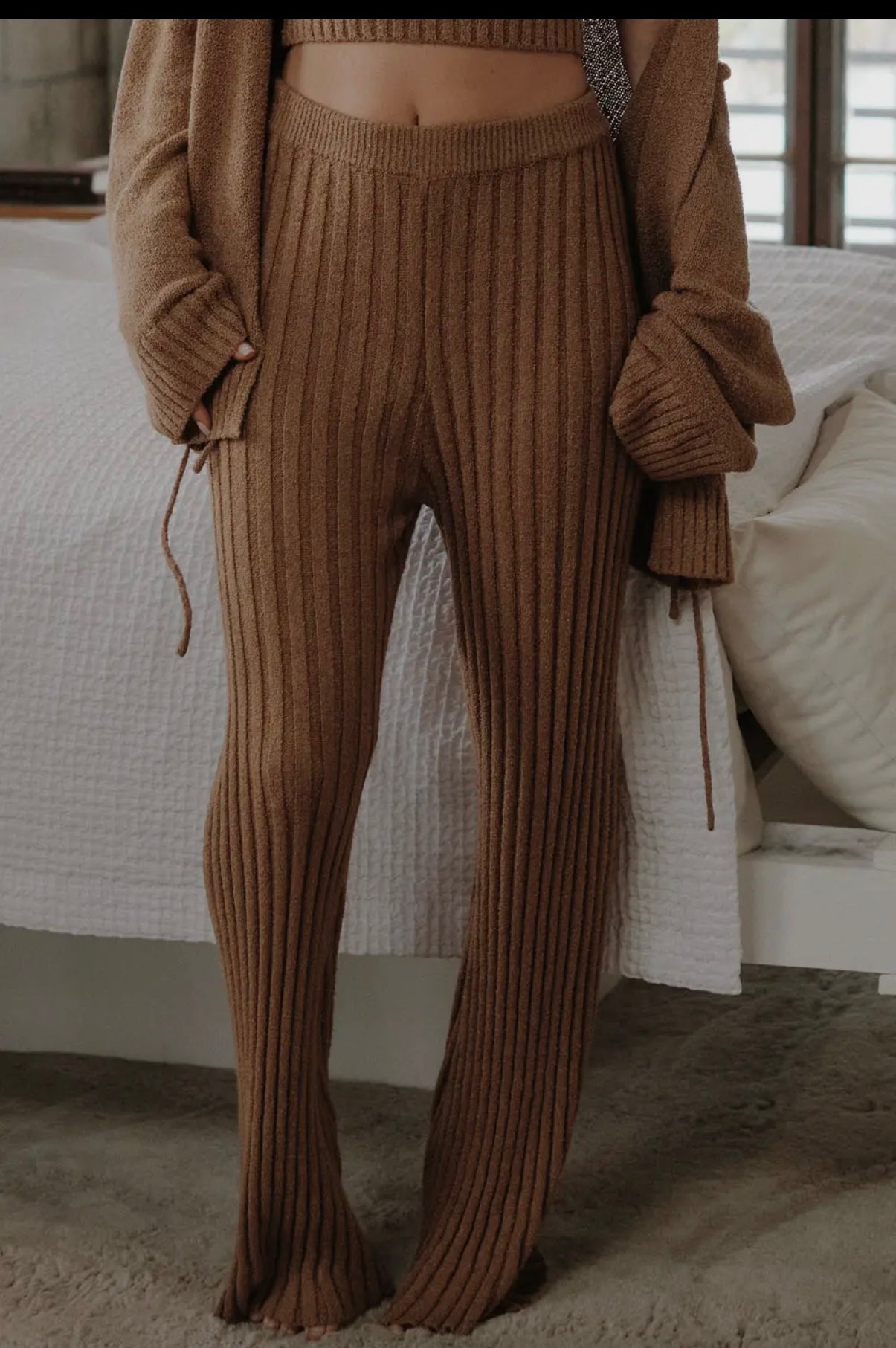 Knit Pants Brown