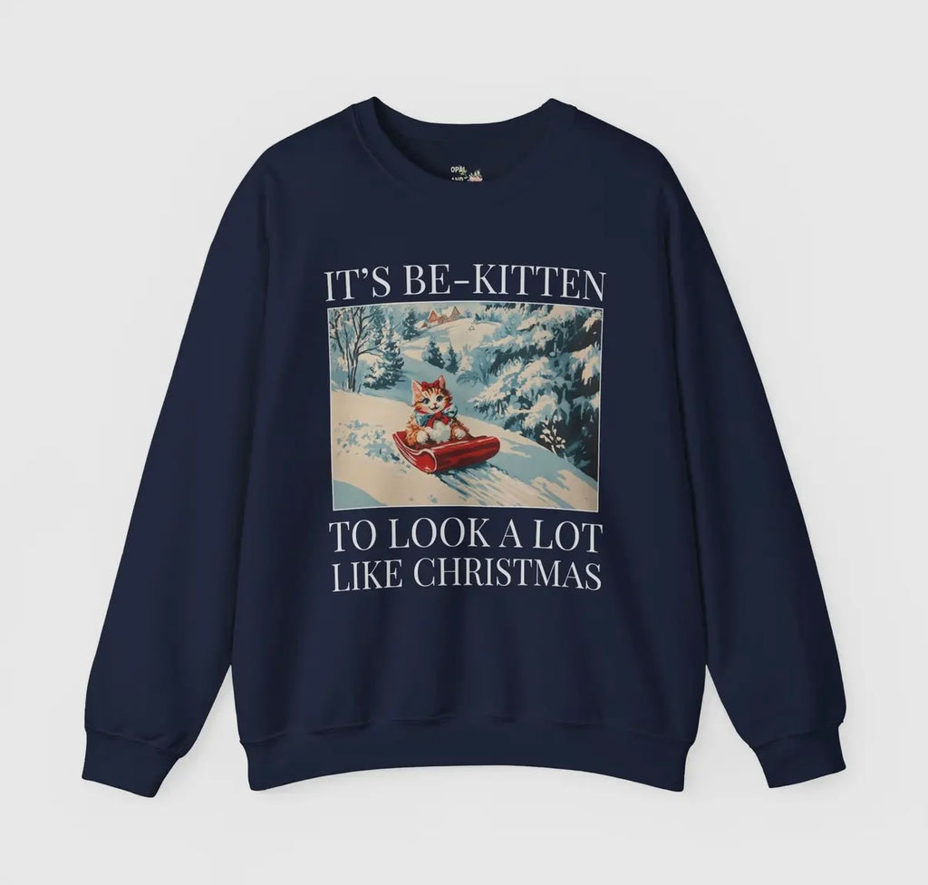 Christmas Kitten Sweatshirt