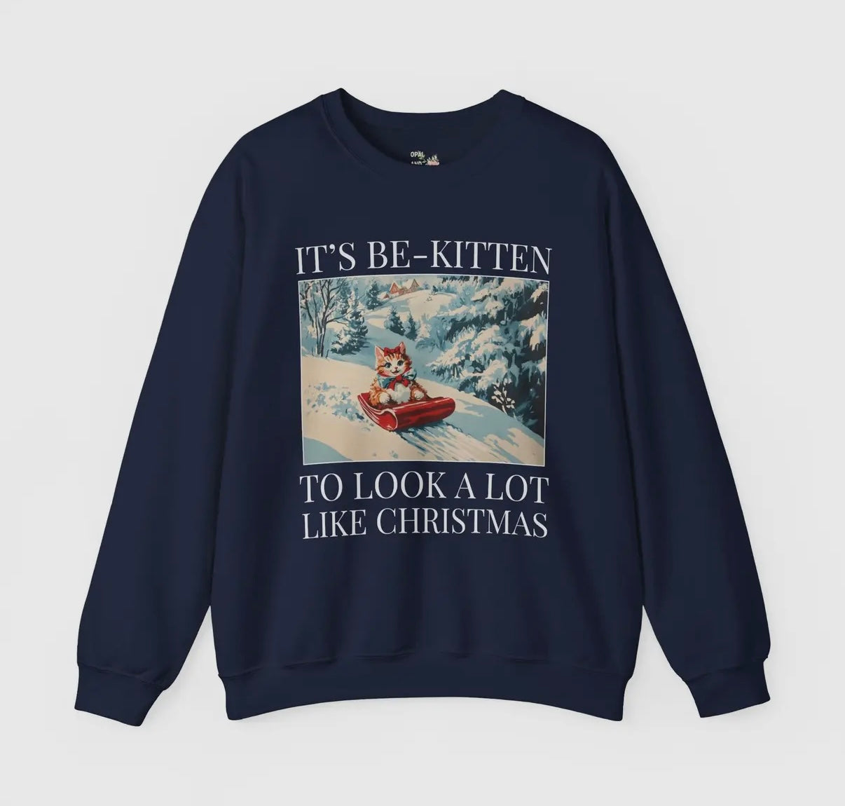 Christmas Kitten Sweatshirt