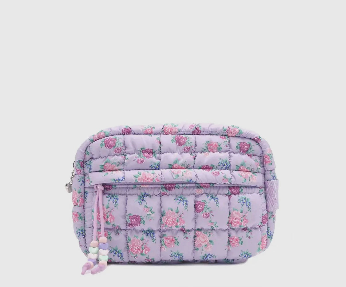 Quilted Floral Mini Bag