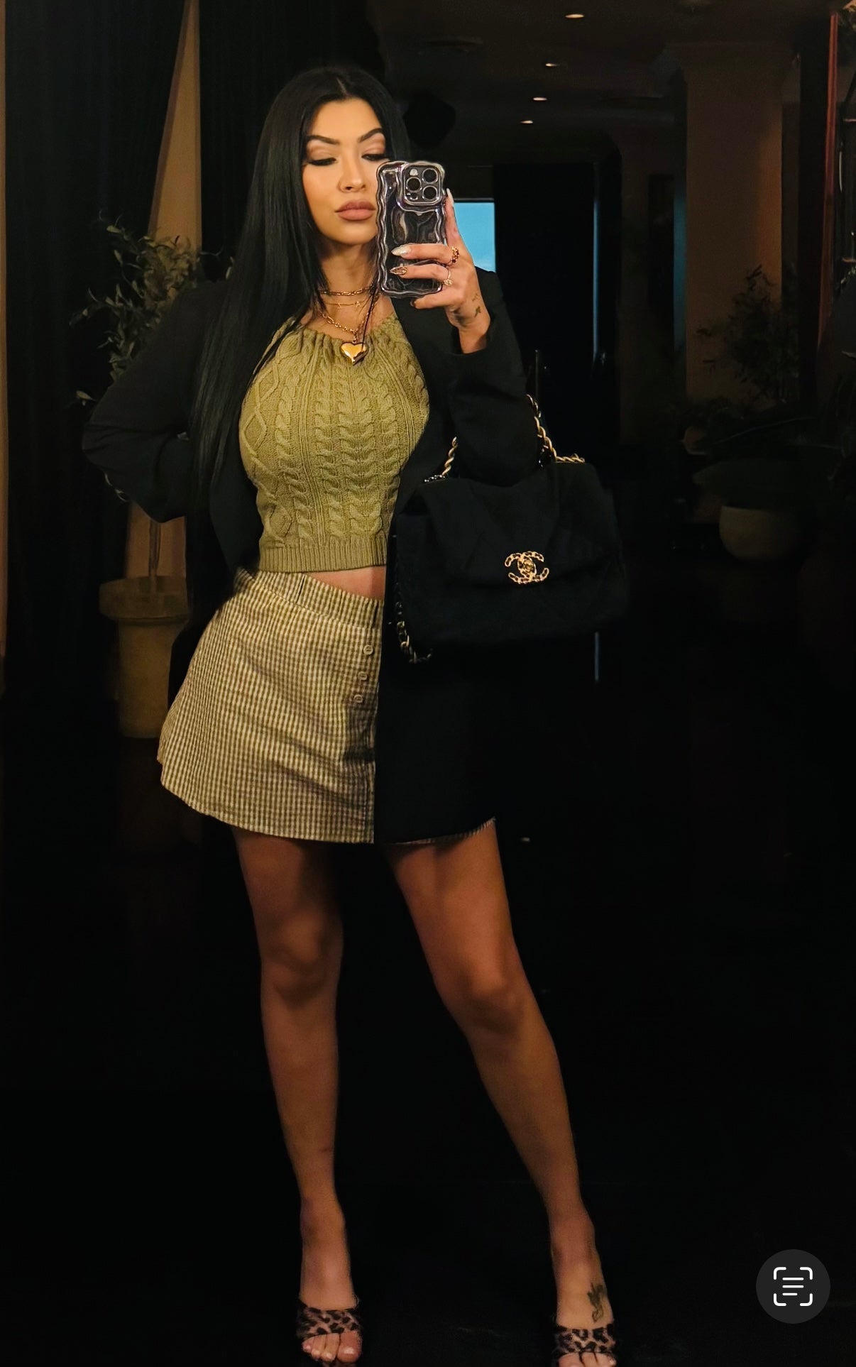 Knit Halter Green Tank