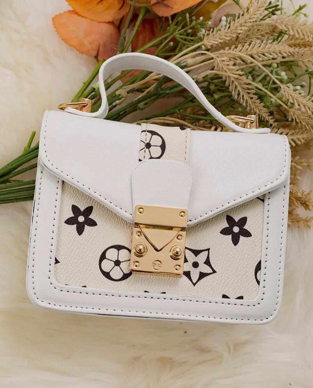 White Inspired Mini Purse