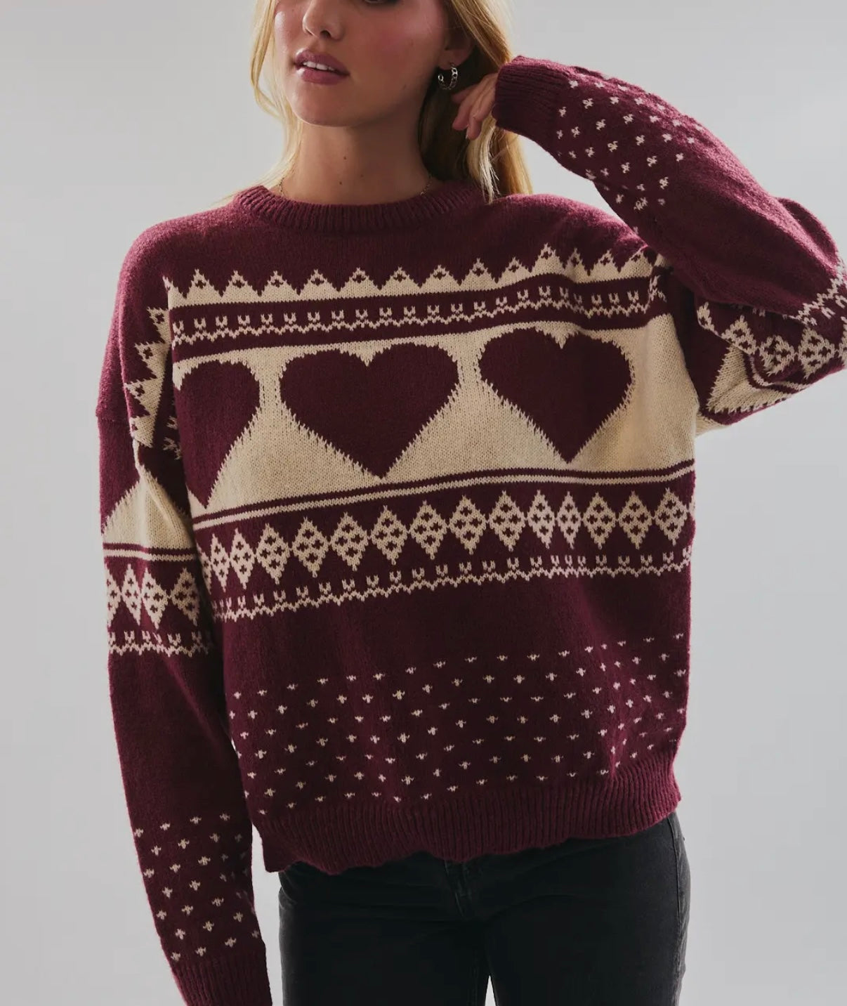 Hear Faire Isle Sweater