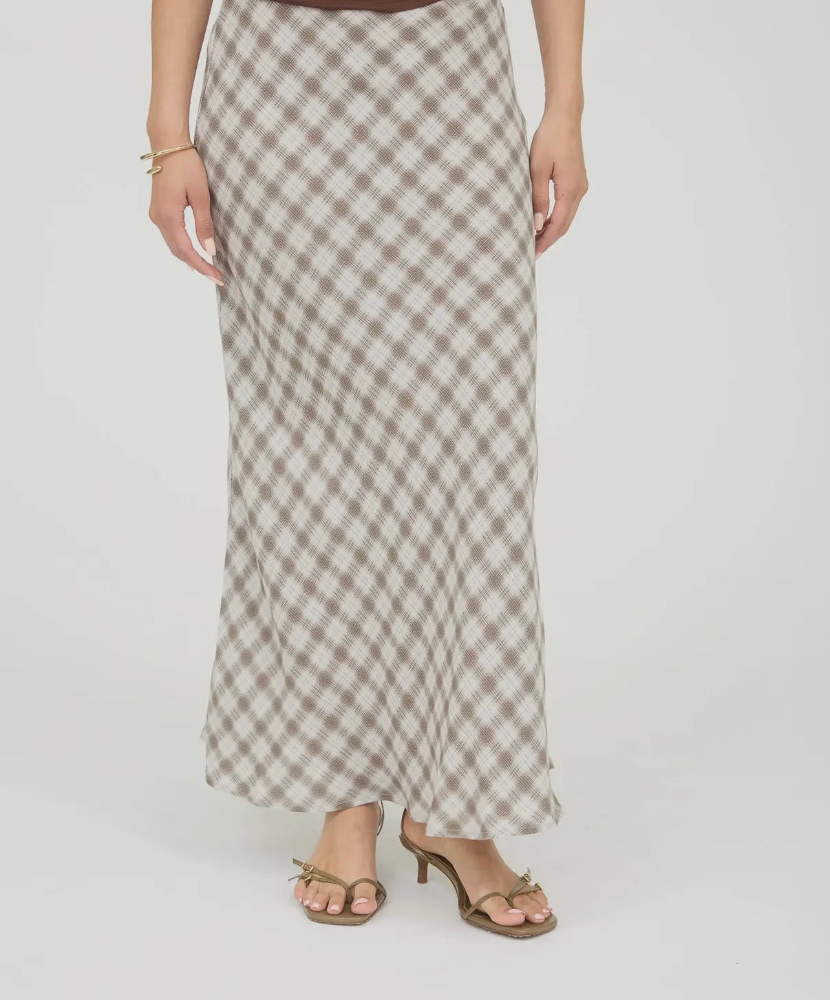 Jenny Plaid Midi Skirt