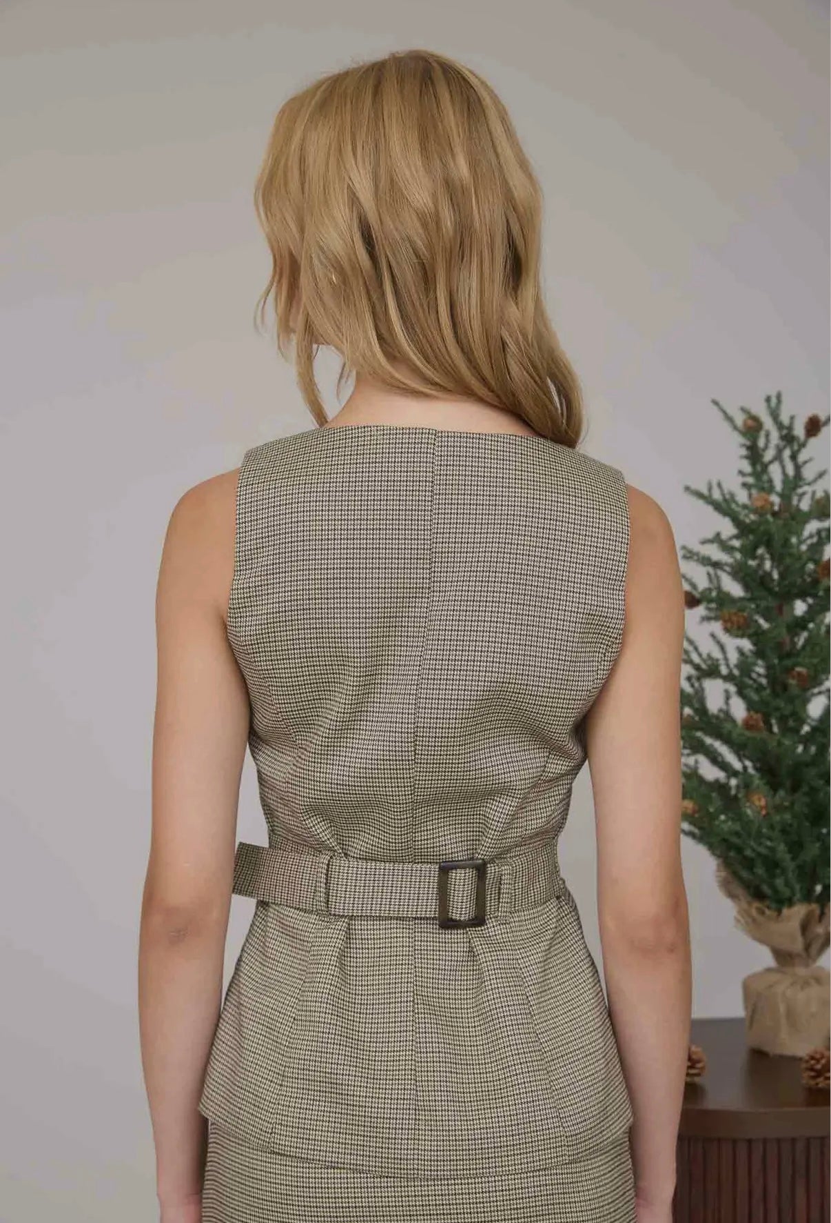 Jenn Houndstooth Vest