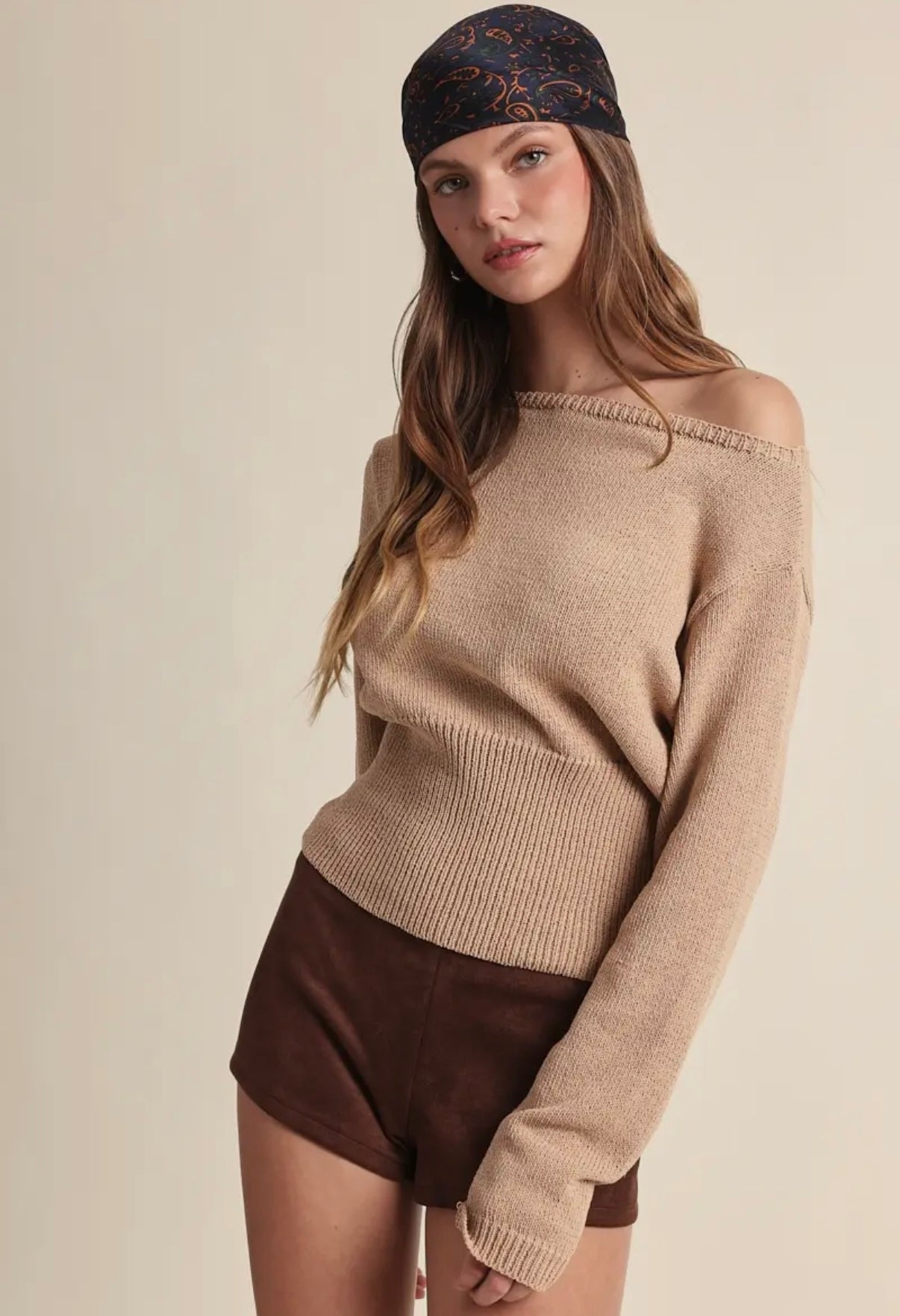 Kaylee One Shoulder Sweater