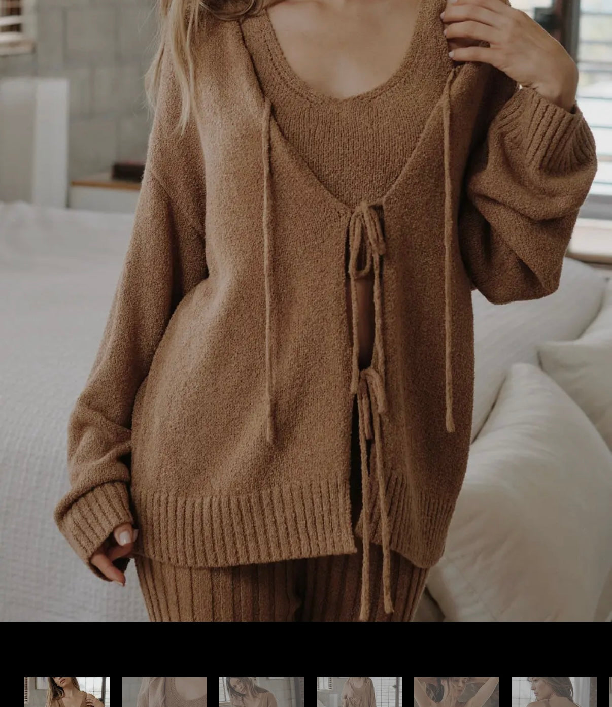 Knit Tie Sweater