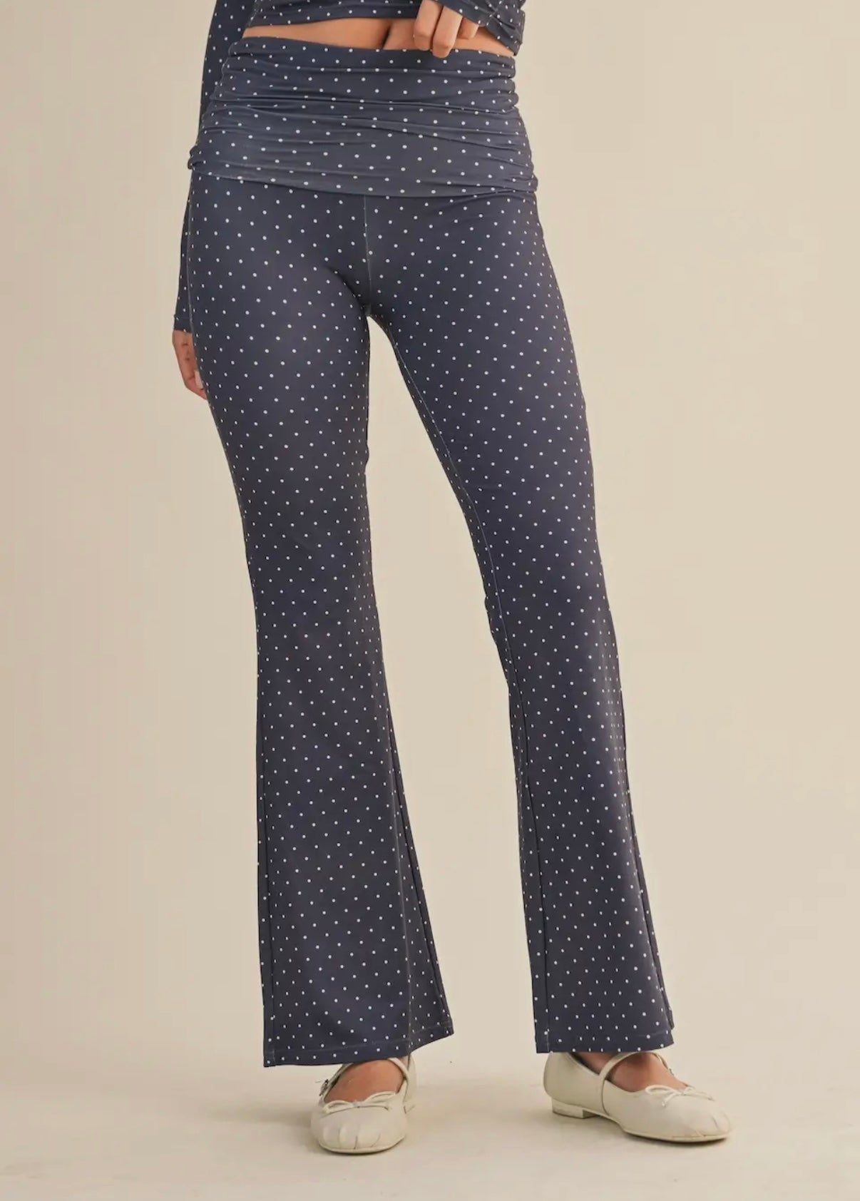 Polka Dot Foldover Legging