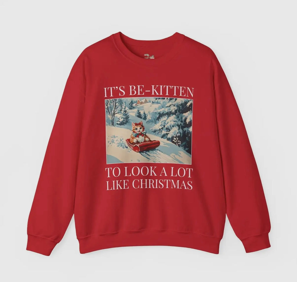 Christmas Kitten Sweatshirt