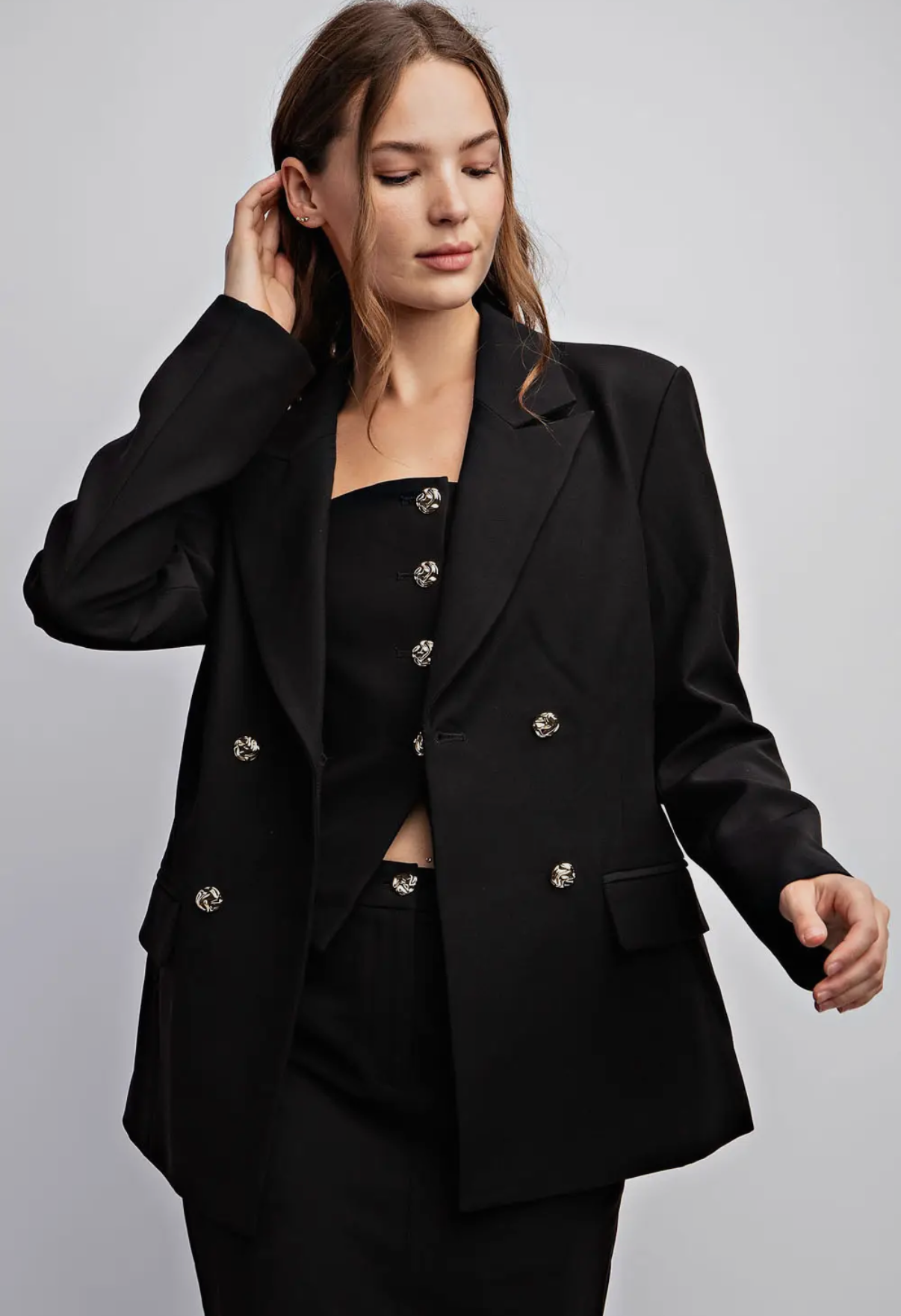 Edit Black Blazer