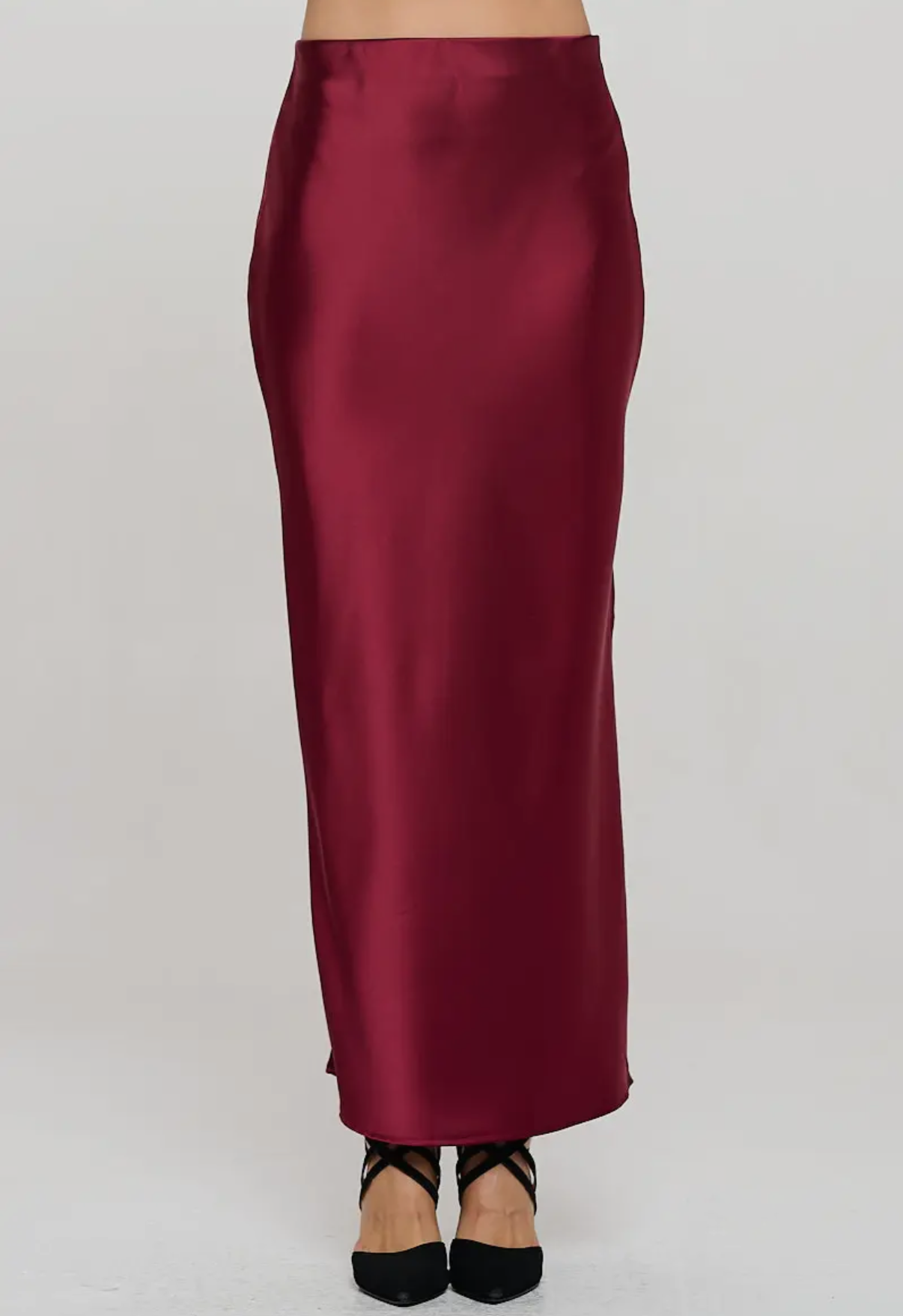 Red Satin Maxi